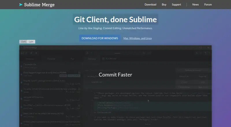 Sublime Merge's website