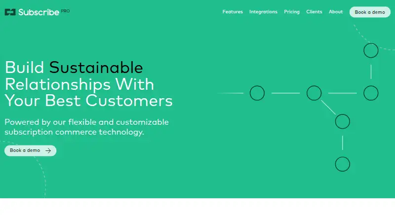 The Subscribe Pro homepage