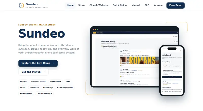 Sundeo's website
