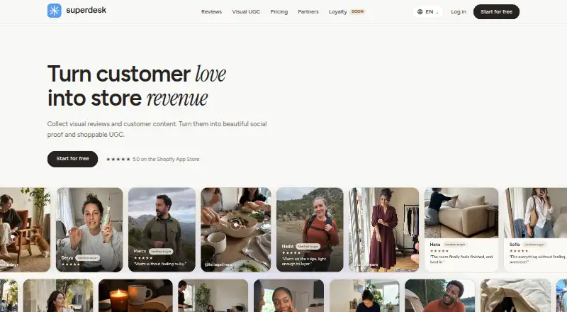 The Superdesk homepage