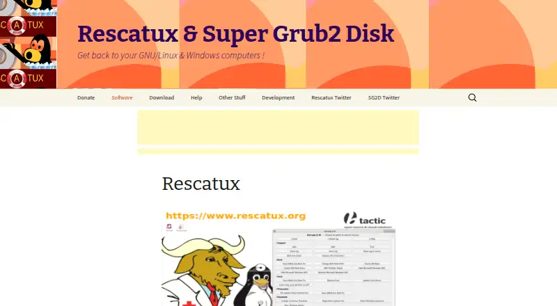 Rescatux's website