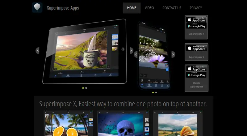 Superimpose X's website
