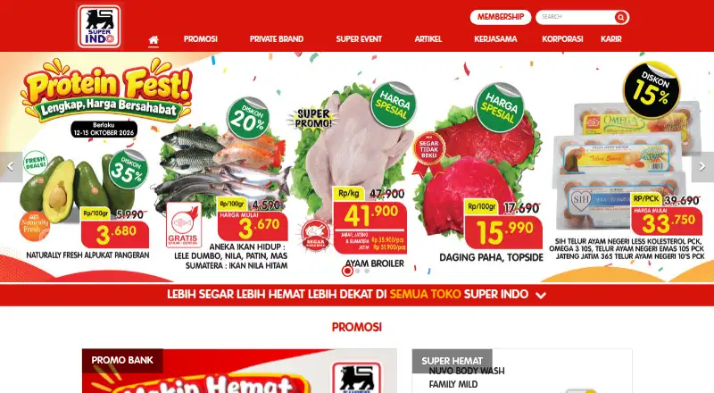 My Super Indo's website
