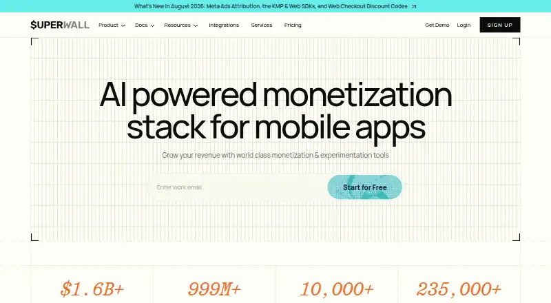 Superwall's website