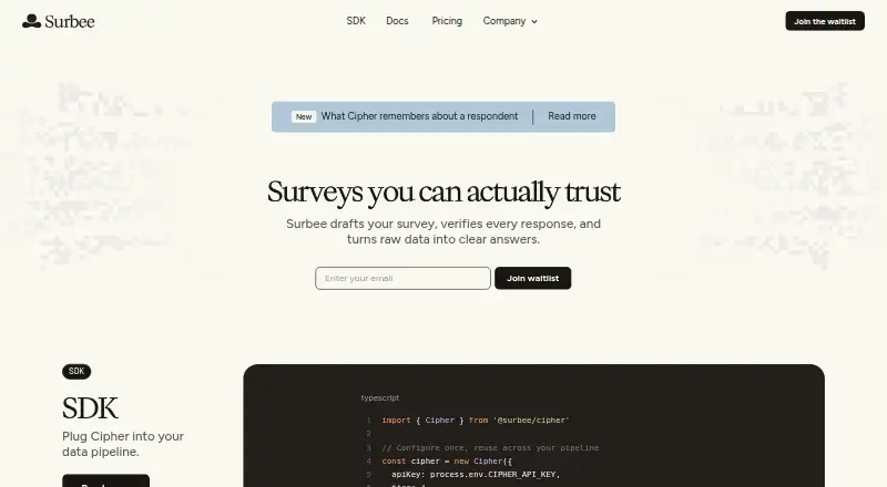 Surbee's website
