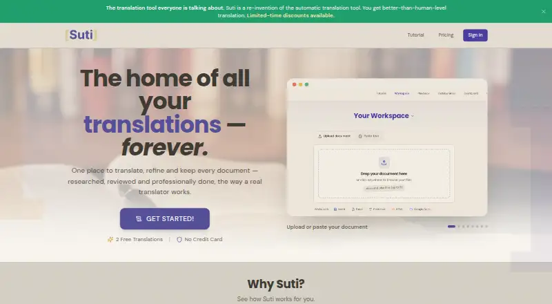 Suti's website