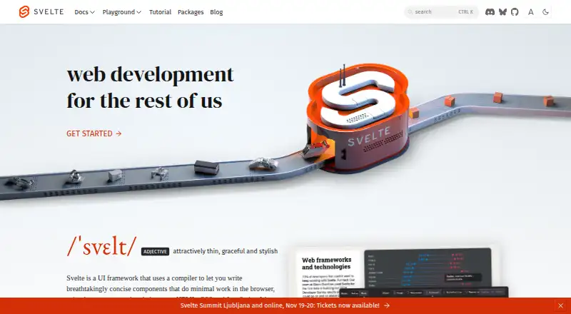 SvelteKit's website