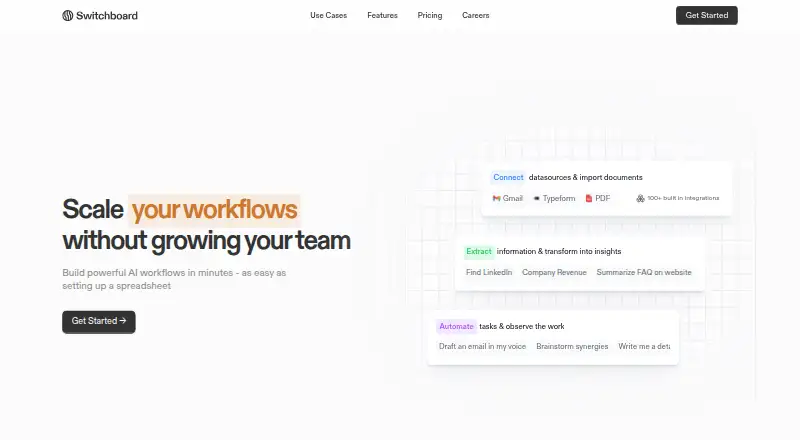 Switchboard's website