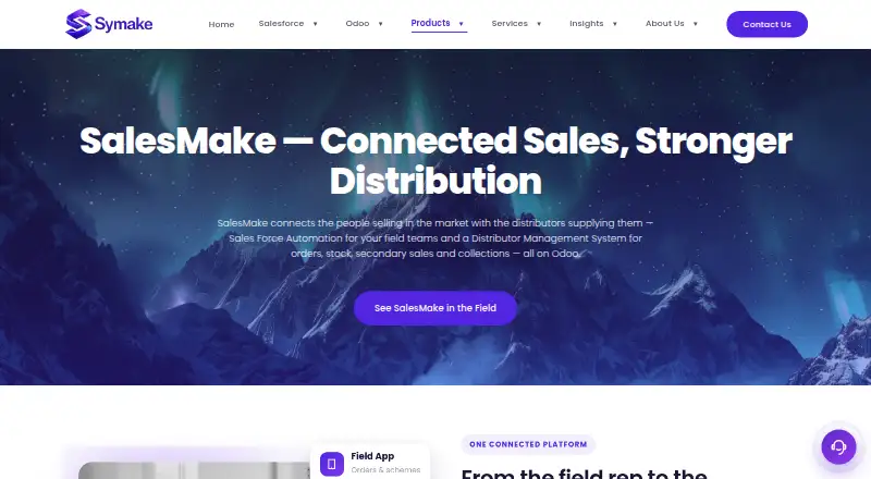 SalesMake's website