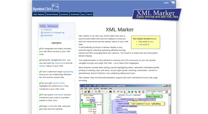 XML Marker's website