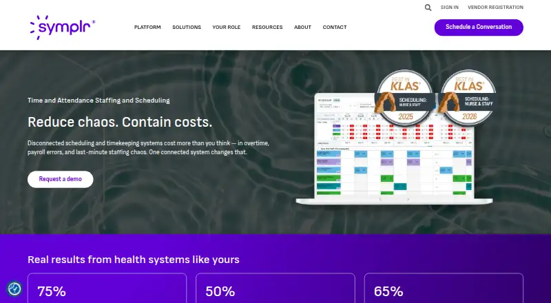 symplr Workforce's website