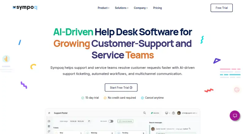 The Sympoq homepage