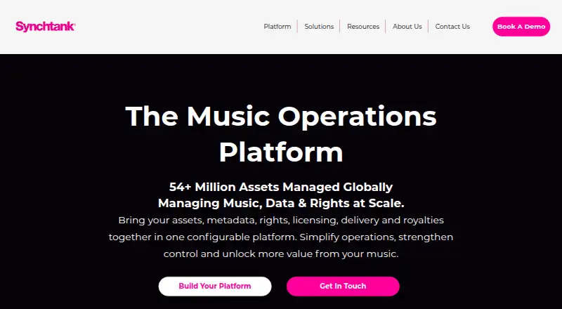 Synchtank's website