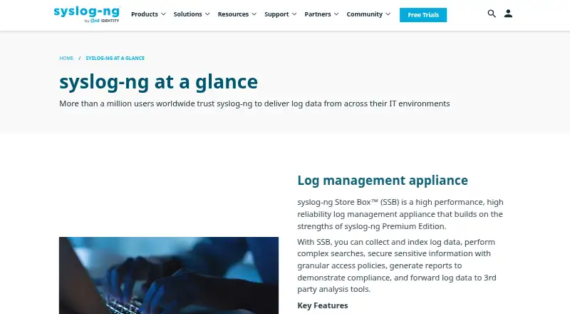 syslog-ng's website