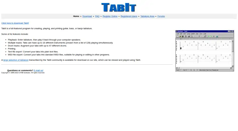 TabIt's website
