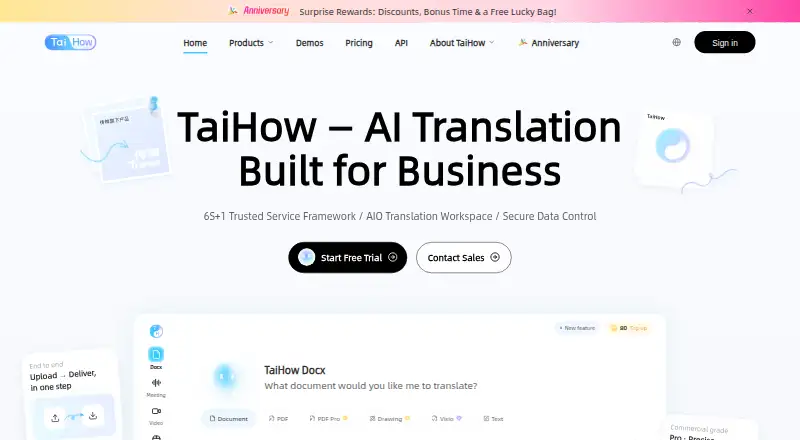 TaiHow's website