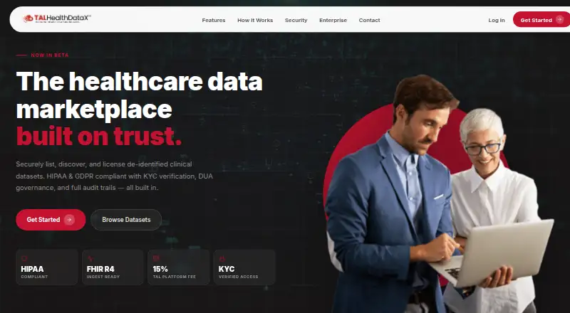 TALHealth DataXchange's website
