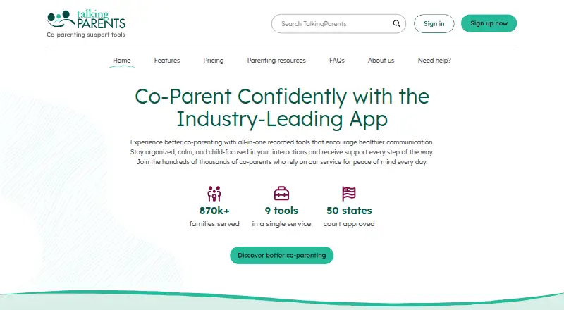 TalkingParents's website