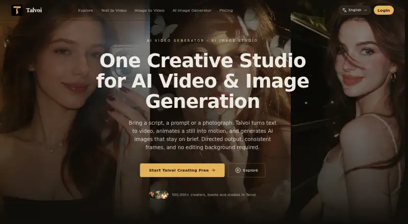 The Talvoi homepage