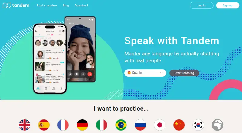 The Tandem homepage