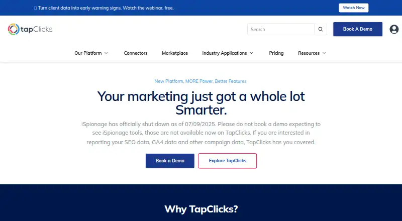The Megalytic homepage