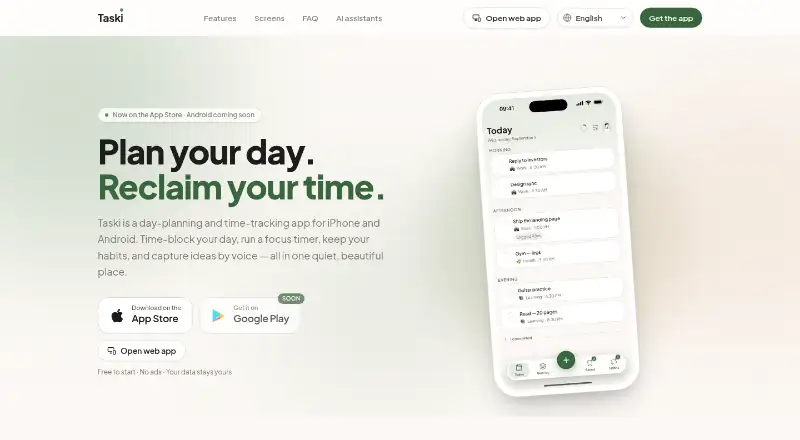 The Taski homepage