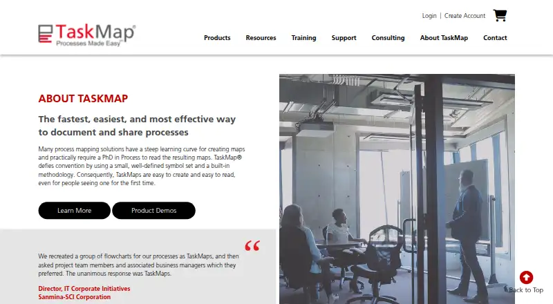 TaskMap's website