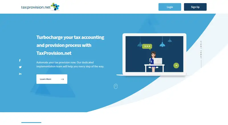 The TaxProvision.net homepage