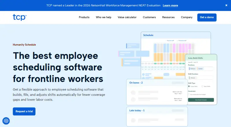 Humanity Schedule's website