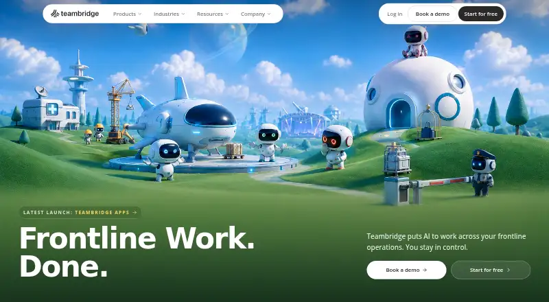 The Teambridge Onboarding homepage