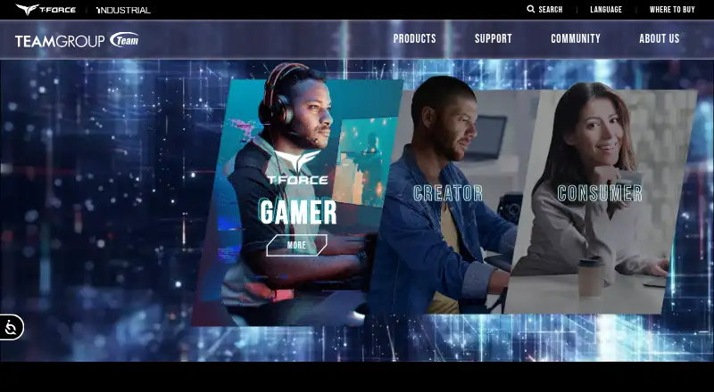 The T-FORCE BLITZ homepage