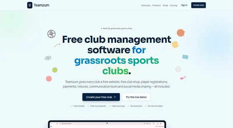 Teamzum's website