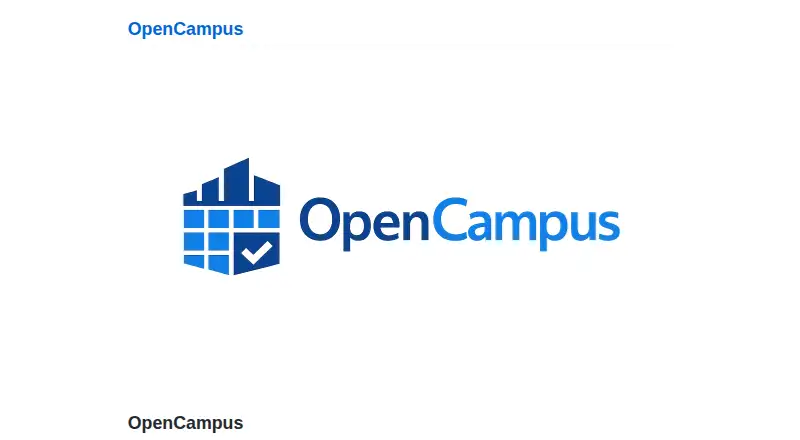 The OpenCampus homepage