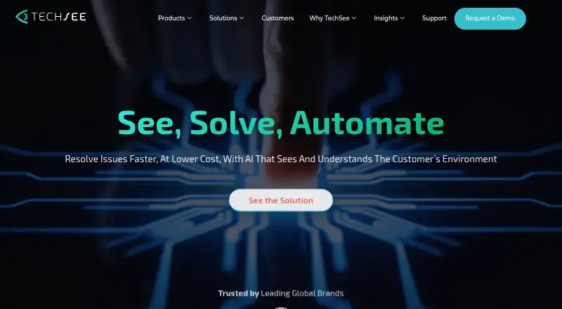 TechSee VIA Platform's website