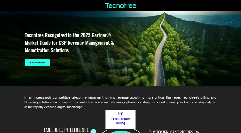 Tecnotree Revenue Monetisation's website