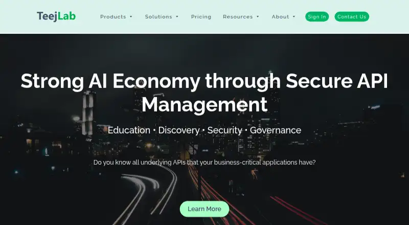 TeejLab API Discovery and Lifecycle Manager's website