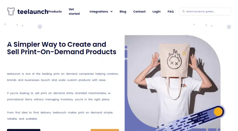 teelaunch's website