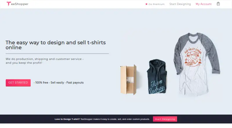 TeeShopper's website