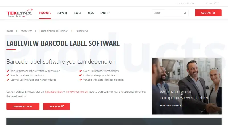 The LABELVIEW homepage