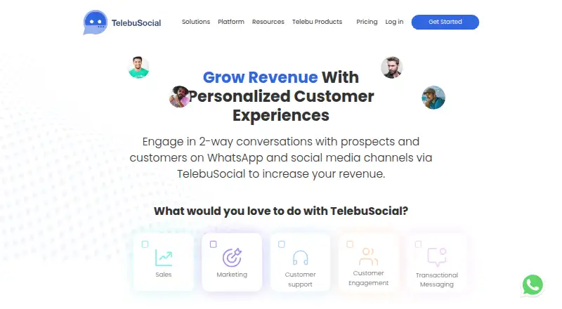 The TelebuSocial homepage