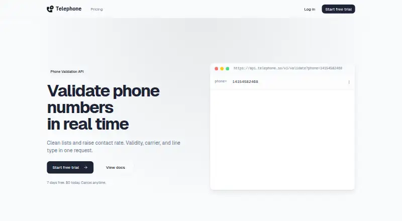 Telephone's website