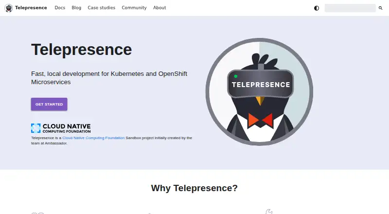 Telepresence's website