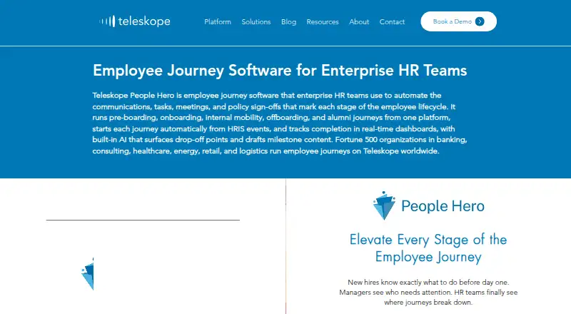 People Hero's website