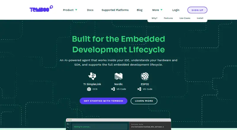 Temboo's website