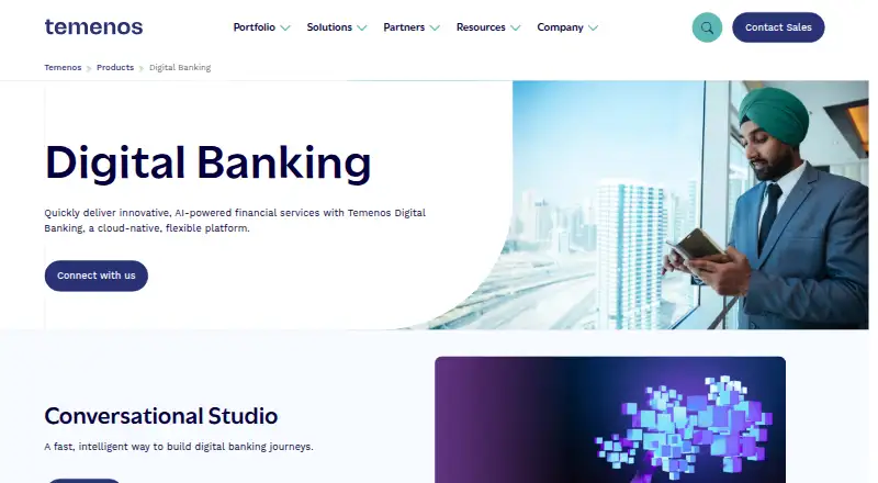 Temenos Digital's website