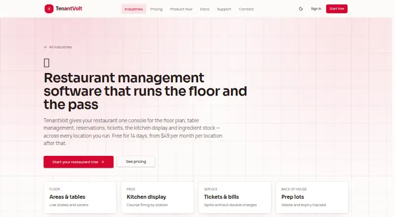 TenantVolt's website