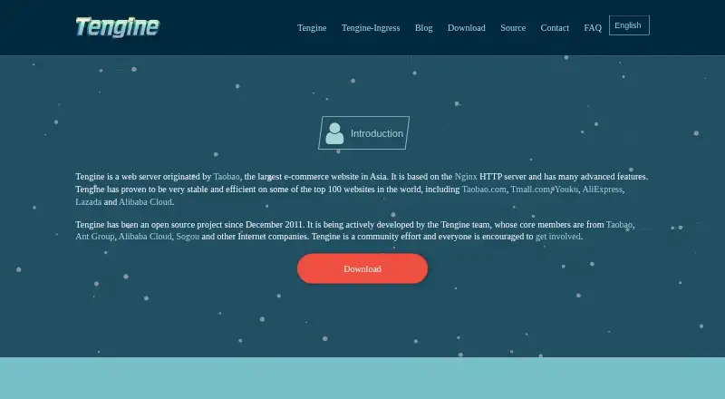 Tengine's website
