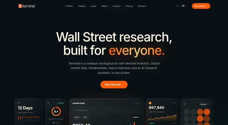 Terminal's website