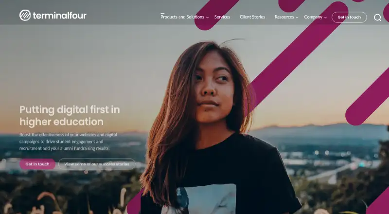 The Terminalfour homepage