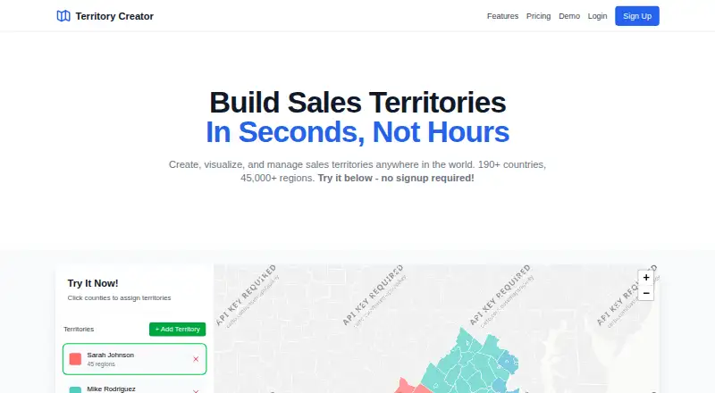 Territory Creator's website